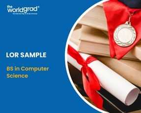 Academic LOR Sample — BS in Computer Science.