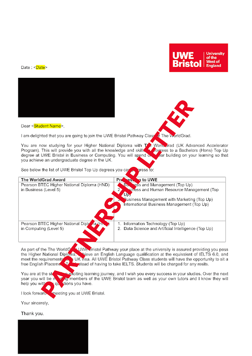 uwe bristol ukaap-partnership letter