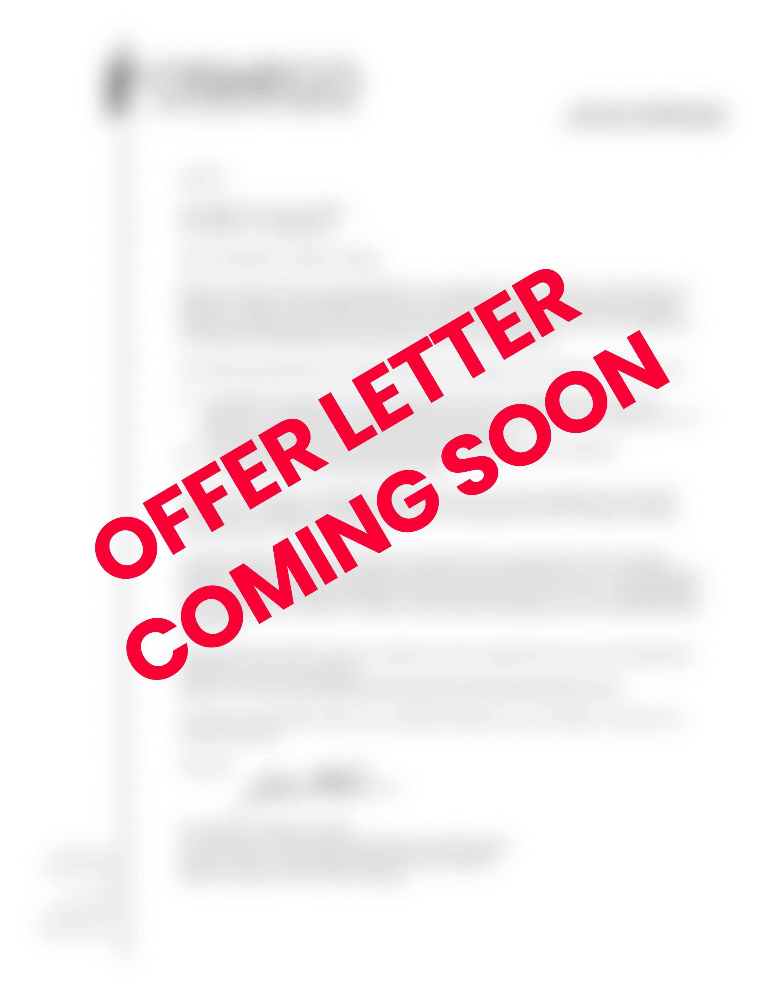 Sample Offer Letter